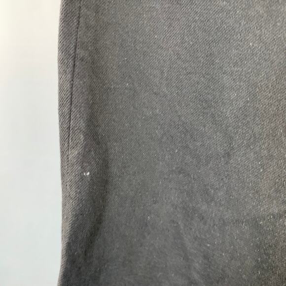 TUKI Size XL Black Twill Cotton Straight Five Pockets Jeans - Picture 5 of 7